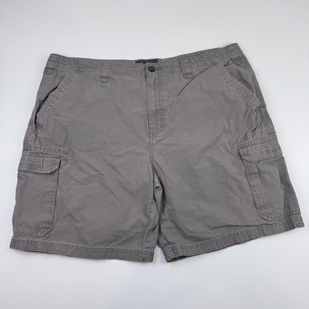 Cabela's Cargo Shorts Mens 42 (40x8) Gray Ripstop Cotton Outdoor Pockets Hiking